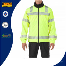 Wholesale Traffic Hivis Waterproof Reflective Safety Softshell Jacket